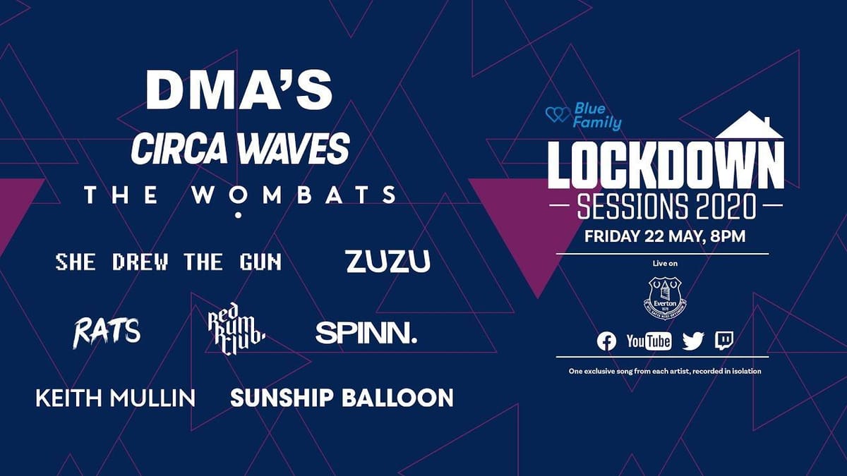 Everton to host virtual 'Lockdown Sessions' concert
